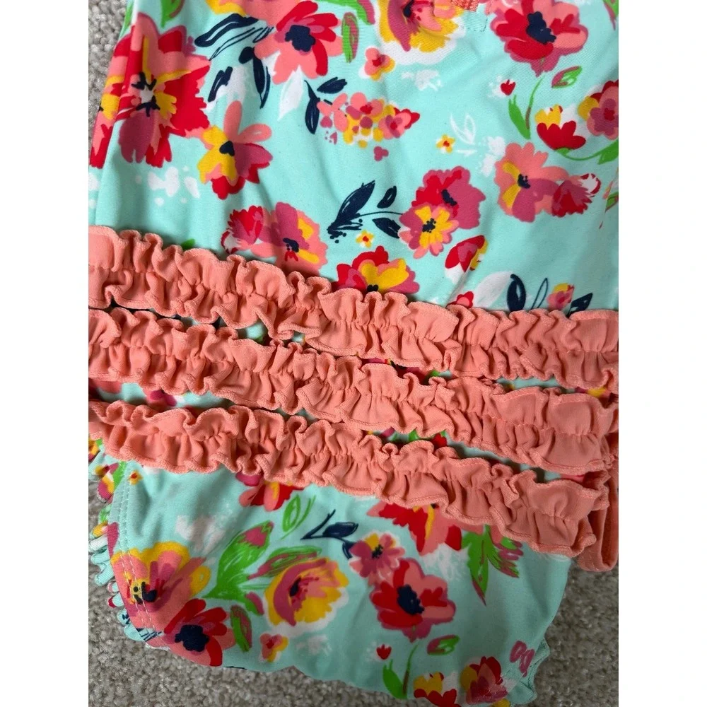 RuffleButts 12-18 Floral Bathing Suit